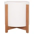ΓΛΑΣΤΡΑ ΕΣΩΤ.ΧΩΡΟΥ HOFF HM4682.02M FIBER CEMENT ΛΕΥΚΟ-TEAK ΒΑΣΗ Φ40x39Υεκ