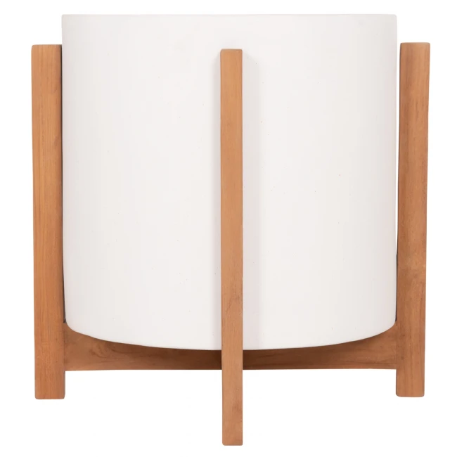 ΓΛΑΣΤΡΑ ΕΣΩΤ.ΧΩΡΟΥ HOFF HM4682.02M FIBER CEMENT ΛΕΥΚΟ-TEAK ΒΑΣΗ Φ40x39Υεκ