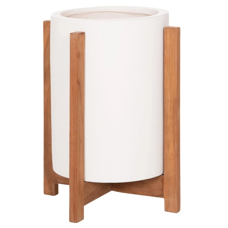 ΓΛΑΣΤΡΑ ΕΣΩΤ.ΧΩΡΟΥ HOFF HM4682.02S FIBER CEMENT ΛΕΥΚΟ-TEAK ΒΑΣΗ Φ33x42Υεκ