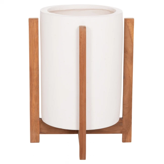 ΓΛΑΣΤΡΑ ΕΣΩΤ.ΧΩΡΟΥ HOFF HM4682.02S FIBER CEMENT ΛΕΥΚΟ-TEAK ΒΑΣΗ Φ33x42Υεκ