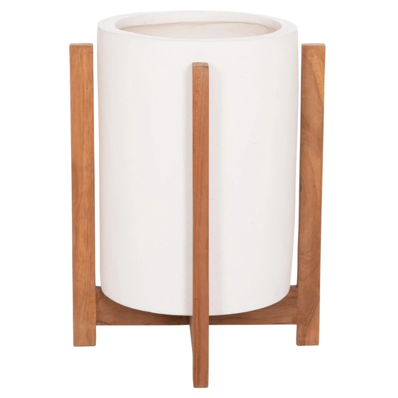 ΓΛΑΣΤΡΑ ΕΣΩΤ.ΧΩΡΟΥ HOFF HM4682.02S FIBER CEMENT ΛΕΥΚΟ-TEAK ΒΑΣΗ Φ33x42Υεκ