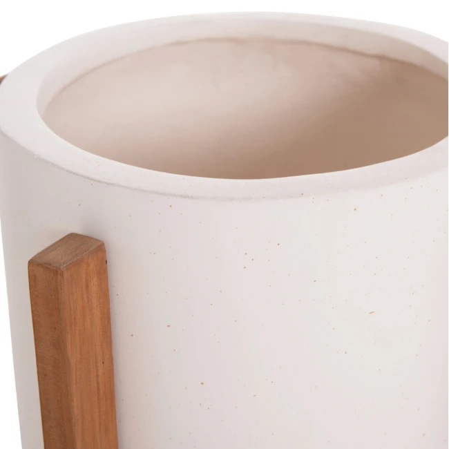 ΓΛΑΣΤΡΑ ΕΣΩΤ.ΧΩΡΟΥ HOFF HM4682.02S FIBER CEMENT ΛΕΥΚΟ-TEAK ΒΑΣΗ Φ33x42Υεκ