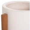 ΓΛΑΣΤΡΑ ΕΣΩΤ.ΧΩΡΟΥ HOFF HM4682.02S FIBER CEMENT ΛΕΥΚΟ-TEAK ΒΑΣΗ Φ33x42Υεκ