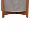 ΓΛΑΣΤΡΑ ΕΣΩΤ.ΧΩΡΟΥ HOFF HM4682.03L FIBER CEMENT ΓΚΡΙ-TEAK ΒΑΣΗ Φ50x35Υεκ