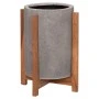 ΓΛΑΣΤΡΑ ΕΣΩΤ.ΧΩΡΟΥ HOFF HM4682.03S FIBER CEMENT ΓΚΡΙ-TEAK ΒΑΣΗ Φ33x42Υεκ