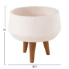 ΓΛΑΣΤΡΑ ΕΣΩΤ.ΧΩΡΟΥ QUAN HM4680.02S FIBER CEMENT ΛΕΥΚΟ--ΒΑΣΗ TEAK Φ37x36Υεκ