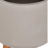 ΓΛΑΣΤΡΑ ΕΣΩΤ.ΧΩΡΟΥ QUAN HM4680.03L FIBER CEMENT ΓΚΡΙ--ΒΑΣΗ TEAK Φ38x62Υεκ