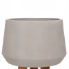 ΓΛΑΣΤΡΑ ΕΣΩΤ.ΧΩΡΟΥ QUAN HM4680.03L FIBER CEMENT ΓΚΡΙ--ΒΑΣΗ TEAK Φ38x62Υεκ