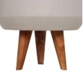 ΓΛΑΣΤΡΑ ΕΣΩΤ.ΧΩΡΟΥ QUAN HM4680.03S FIBER CEMENT ΓΚΡΙ--ΒΑΣΗ TEAK Φ37x36Υεκ