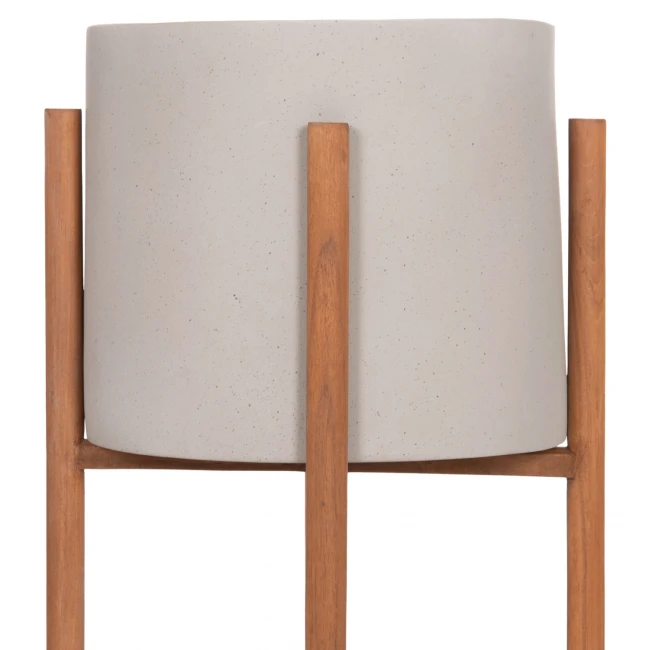 ΓΛΑΣΤΡΑ ΕΣΩΤ.ΧΩΡΟΥ RENTIL HM4684.03L FIBER CEMENT ΧΡΩΜΑ ΓΚΡΙ--ΒΑΣΗ TEAK Φ27x66Υ