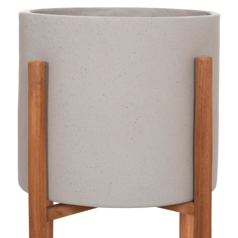 ΓΛΑΣΤΡΑ ΕΣΩΤ.ΧΩΡΟΥ RENTIL HM4684.03S FIBER CEMENT ΧΡΩΜΑ ΓΚΡΙ--ΒΑΣΗ TEAK Φ27x56Υ