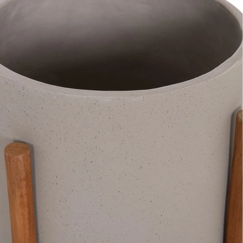 ΓΛΑΣΤΡΑ ΕΣΩΤ.ΧΩΡΟΥ RENTIL HM4684.03S FIBER CEMENT ΧΡΩΜΑ ΓΚΡΙ--ΒΑΣΗ TEAK Φ27x56Υ