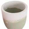 ΓΛΑΣΤΡΕΣ ΣΕΤ 2ΤΜΧ SEON HM4686.09 TERRACOTTA ΣΕ ΛΕΥΚΟ & ΠΡΑΣΙΝΟ--TEAK ΒΑΣΗ