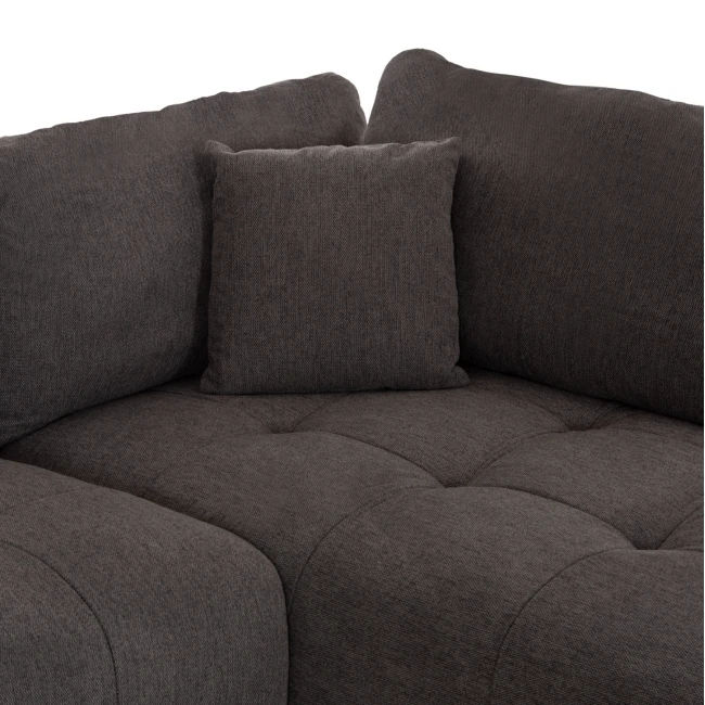 ΓΩΝΙΑΚΟΣ ΚΑΝΑΠΕΣ ΑΝΑΣΤΡΕΨΙΜΟΣ MEDEL HM3288.01 ΓΚΡΙ P.E. ΥΦΑΣΜΑ 290x208x80Υεκ