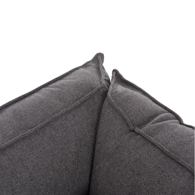 ΓΩΝΙΑΚΟΣ ΚΑΝΑΠΕΣ-ΚΡΕΒΑΤΙ ΜΕ ΑΠΟΘ.ΧΩΡΟ SAFFIRA HM3303.01R ΓΚΡΙ ΥΦΑΣΜΑ 270x195x100Υεκ.