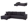 ΓΩΝΙΑΚΟΣ ΚΑΝΑΠΕΣ-ΚΡΕΒΑΤΙ ΜΕ ΑΠΟΘ.ΧΩΡΟ TRENDSTON HM3302.01L ΓΚΡΙ ΥΦΑΣΜΑ 298x177x95Υεκ