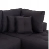 ΓΩΝΙΑΚΟΣ ΚΑΝΑΠΕΣ-ΚΡΕΒΑΤΙ ΜΕ ΑΠΟΘ.ΧΩΡΟ TRENDSTON HM3302.01R ΓΚΡΙ ΥΦΑΣΜΑ 298x177x95Υεκ