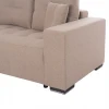 ΓΩΝΙΑΚΟΣ ΚΑΝΑΠΕΣ-ΚΡΕΒΑΤΙ ΜΕ ΑΠΟΘ.ΧΩΡΟ TRENDSTON HM3302.03L ΜΠΕΖ ΥΦΑΣΜΑ 298x177x95Υεκ