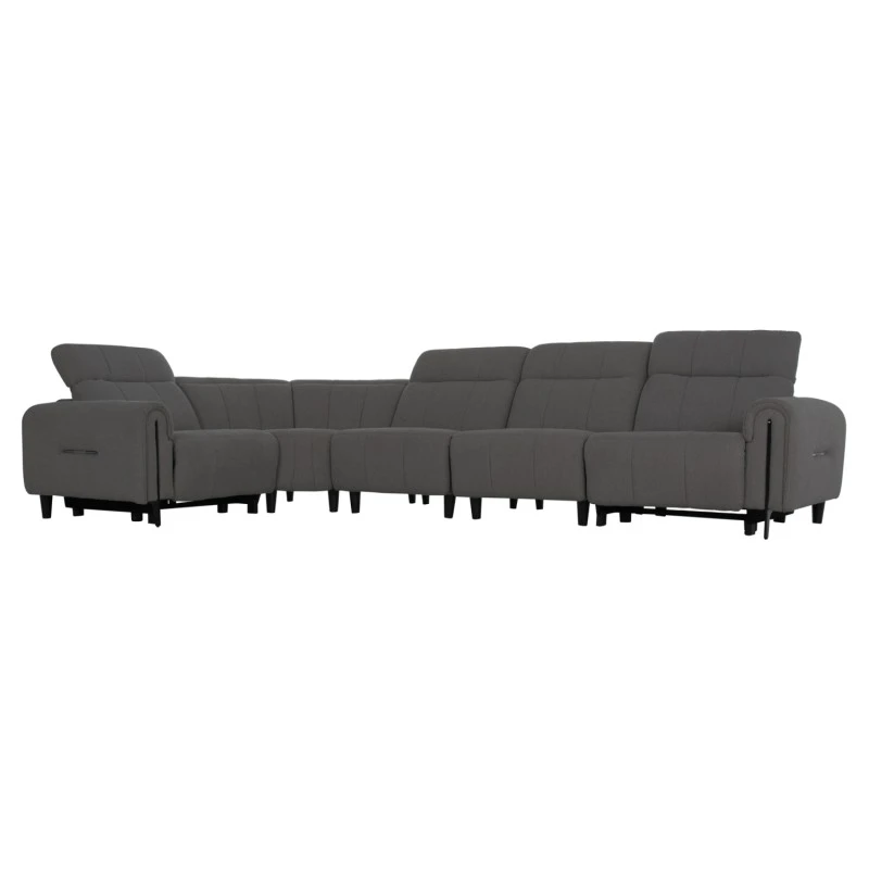 ΓΩΝΙΑΚΟΣ ΚΑΝΑΠΕΣ ΜΕ RECLINE ORACLE HM3290.01 ΓΚΡΙ ΥΦΑΣΜΑ 260x260x90(κάθισμα)x94Υεκ.