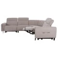 ΓΩΝΙΑΚΟΣ ΚΑΝΑΠΕΣ ΜΕ RECLINE ORACLE HM3290.02 ΜΠΕΖ ΥΦΑΣΜΑ 260x260x90(κάθισμα)x94Υεκ.