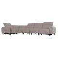 ΓΩΝΙΑΚΟΣ ΚΑΝΑΠΕΣ ΜΕ RECLINE ORACLE HM3290.02 ΜΠΕΖ ΥΦΑΣΜΑ 260x260x90(κάθισμα)x94Υεκ.
