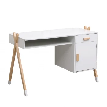 ΓΡΑΦΕΙΟ ΠΑΙΔΙΚΟ PASCHAL HM2496.03 ΜΕΛΑΜΙΝΗ-ΞΥΛΟ ΠΕΥΚΟΥ 120x55x75Υεκ