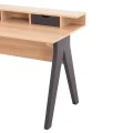 ΓΡΑΦΕΙΟ REXIN HM18290 ΜΕΛΑΜΙΝΗ ΣΕ SONAMA-ΓΚΡΙ 120x19-59x75-85,5ΥΥεκ.