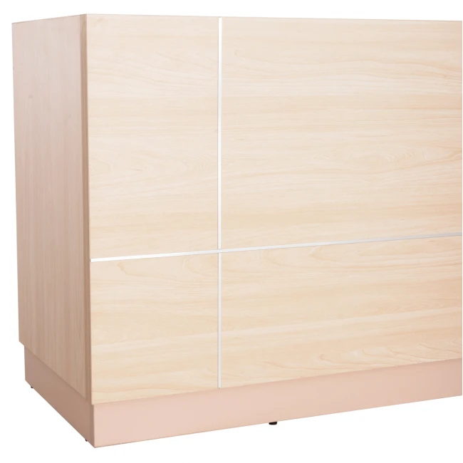 ΓΡΑΦΕΙΟ ΥΠΟΔΟΧΗΣ 240X82 SONAMA ΑΣΠΡΟ DALTON HM2068.02 240x82x105cm