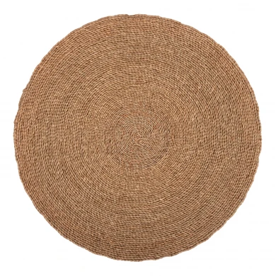 ΧΑΛΙ ΣΤΡΟΓΓΥΛΟ CRATER HM7848 MENDONG GRASS ΣΕ ΦΥΣΙΚΟ ΧΡΩΜΑ Φ120εκ.