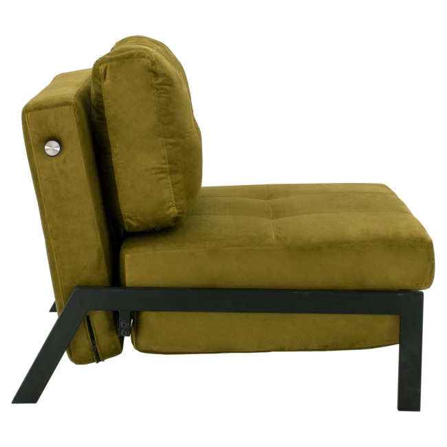 HM3078.13 ΠΟΛΥΘΡΟΝΑ ΚΡΕΒΑΤΙ, ΒΕΛΟΥΔΟ ΛΑΔΙ  95x92x66Υ εκ.