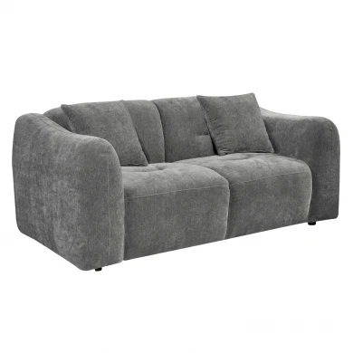 ΚΑΝΑΠΕΣ 2-ΘΕΣΙΟΣ JUNOA HM3334.01 ΓΚΡΙ ΥΦΑΣΜΑ 172x89x74Υεκ