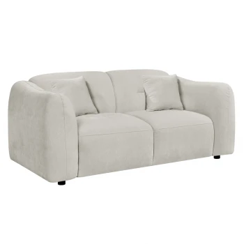ΚΑΝΑΠΕΣ 2-ΘΕΣΙΟΣ JUNOA HM3334.02 ΕΚΡΟΥ ΥΦΑΣΜΑ 172x89x85Υεκ