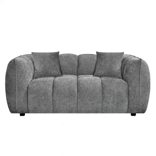 ΚΑΝΑΠΕΣ 2-ΘΕΣΙΟΣ LYKKE HM3324.01 ΓΚΡΙ ΥΦΑΣΜΑ 172x89x70Υεκ.