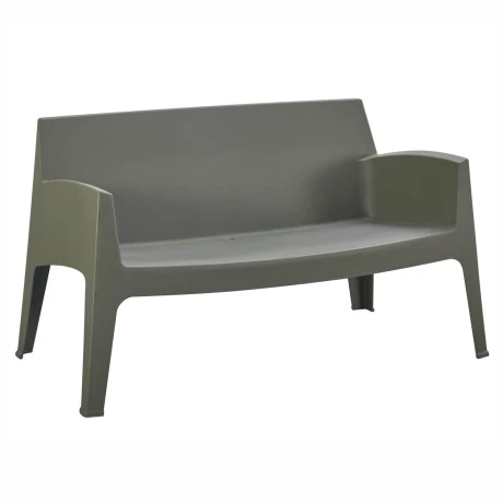ΚΑΝΑΠΕΣ 2-ΘΕΣΙΟΣ ΠΟΛΥΠΡΟΠΥΛΕΝΙΟΥ SLEEK HM6366.05 ΧΡΩΜΑ DARK OLIVE 133x68x73Υεκ.