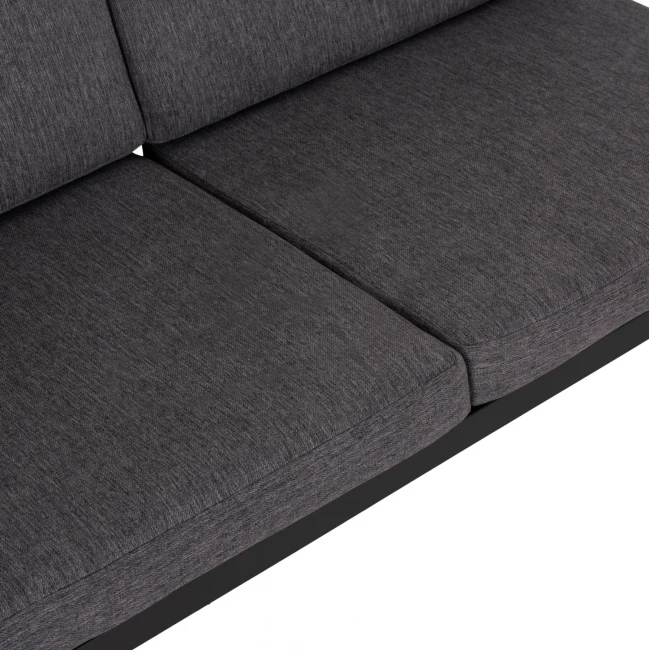 ΚΑΝΑΠΕΣ 2-ΘΕΣΙΟΣ SAFIN HM6279.03 ΑΛΟΥΜΙΝΙΟ & ΜΑΞΙΛΑΡΙΑ ΣΕ ΑΝΘΡΑΚΙ 140x70x77Υεκ