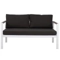 ΚΑΝΑΠΕΣ ΔΙΘΕΣΙΟΣ ΑΛΟΥΜΙΝΙΟΥ SAFIYA ΛΕΥΚΟΣ ΜΕ POLYWOOD HM5523.01 144X70X85Υεκ.