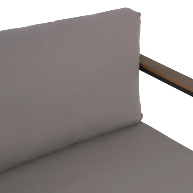 ΚΑΝΑΠΕΣ 2-ΘΕΣΙΟΣ SAFIYA HM5523.02 ΑΛΟΥΜΙΝΙΟ ΑΝΘΡΑΚΙ--ΓΚΡΙ ΜΑΞΙΛΑΡΙΑ 144x70x85Υεκ