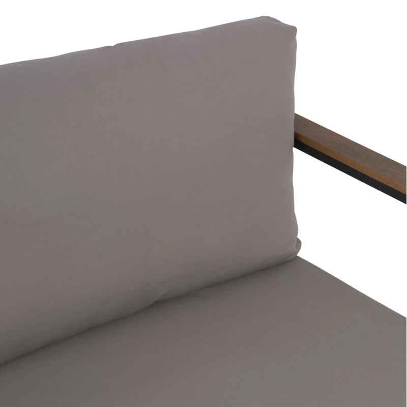 ΚΑΝΑΠΕΣ ΔΙΘΕΣΙΟΣ SAFIYA ΑΛΟΥΜΙΝΙΟΥ ΑΝΘΡΑΚΙ ΜΕ POLYWOOD HM5523.02 144X70X85Υεκ.