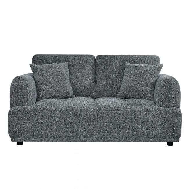 ΚΑΝΑΠΕΣ 2-ΘΕΣΙΟΣ STRUCTO HM3330.01 ΓΚΡΙ ΥΦΑΣΜΑ 168x94x88Υεκ.