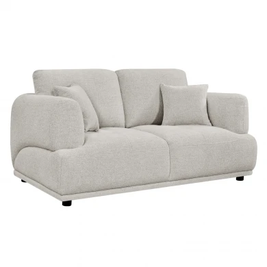 ΚΑΝΑΠΕΣ 2-ΘΕΣΙΟΣ STRUCTO HM3330.02 ΑΝΟΙΧΤΟ ΜΠΕΖ ΥΦΑΣΜΑ 168x94x88Υεκ.