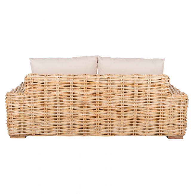 ΚΑΝΑΠΕΣ 2-ΘΕΣΙΟΣ TROPEL HM9809 ΞΥΛΟ MANGO-RATTAN ΦΥΣΙΚΟ-ΛΕΥΚΑ ΜΑΞΙΛΑΡΙΑ 192x88x70-85Υεκ.