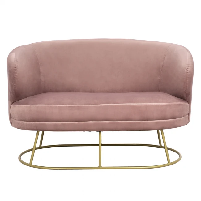 ΚΑΝΑΠΕΣ 2ΘΕΣΙΟΣ ARIEN HM8492.02 ΑΠΟ ΒΕΛΟΥΔΟ ΣΑΠΙΟ ΜΗΛΟ ΜΕ ΧΡΥΣΗ ΒΑΣΗ 125X80X84Y εκ.