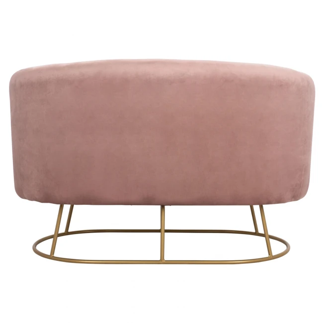 ΚΑΝΑΠΕΣ 2ΘΕΣΙΟΣ ARIEN HM8492.02 ΑΠΟ ΒΕΛΟΥΔΟ ΣΑΠΙΟ ΜΗΛΟ ΜΕ ΧΡΥΣΗ ΒΑΣΗ 125X80X84Y εκ.