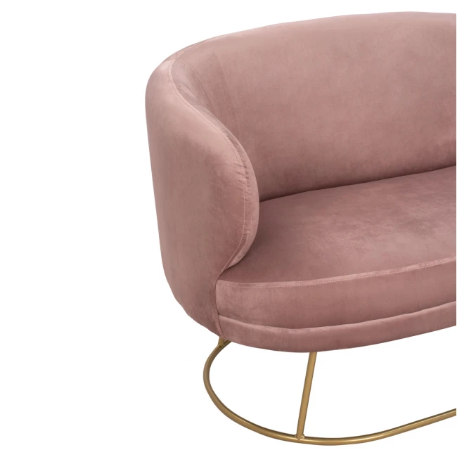 ΚΑΝΑΠΕΣ 2ΘΕΣΙΟΣ ARIEN HM8492.02 ΑΠΟ ΒΕΛΟΥΔΟ ΣΑΠΙΟ ΜΗΛΟ ΜΕ ΧΡΥΣΗ ΒΑΣΗ 125X80X84Y εκ.