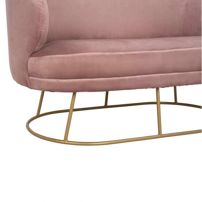 ΚΑΝΑΠΕΣ 2ΘΕΣΙΟΣ ARIEN HM8492.02 ΑΠΟ ΒΕΛΟΥΔΟ ΣΑΠΙΟ ΜΗΛΟ ΜΕ ΧΡΥΣΗ ΒΑΣΗ 125X80X84Y εκ.