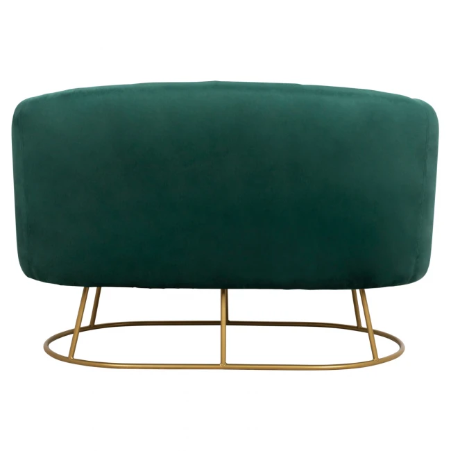 ΚΑΝΑΠΕΣ 2ΘΕΣΙΟΣ ARIEN HM8492.03 ΑΠΟ ΒΕΛΟΥΔΟ ΚΥΠΑΡΙΣΣΙ ΜΕ ΧΡΥΣΗ ΒΑΣΗ 125X80X84Y εκ.