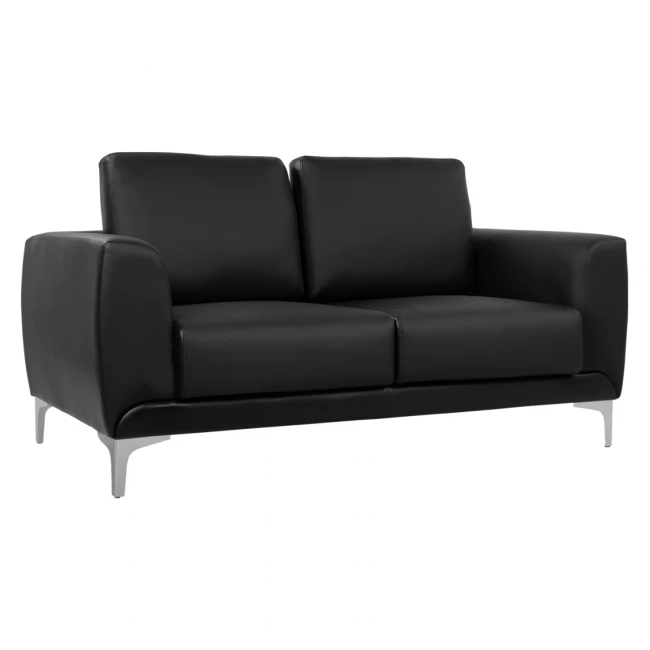 ΚΑΝΑΠΕΣ 2ΘΕΣΙΟΣ KΕΝΖΙΕ HM3121.21 ΜΕ ΜΑΥΡΟ PU 142x81x81 εκ.