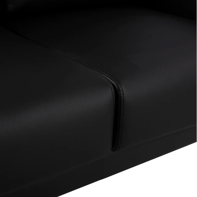 ΚΑΝΑΠΕΣ 2ΘΕΣΙΟΣ KΕΝΖΙΕ HM3121.21 ΜΕ ΜΑΥΡΟ PU 142x81x81 εκ.