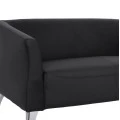 ΚΑΝΑΠΕΣ 2ΘΕΣΙΟΣ KIANA HM3122.21 ΜΕ ΜΑΥΡΟ PU 130x75x71 εκ.