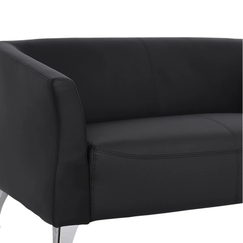 ΚΑΝΑΠΕΣ 2ΘΕΣΙΟΣ KIANA HM3122.21 ΜΕ ΜΑΥΡΟ PU 130x75x71 εκ.